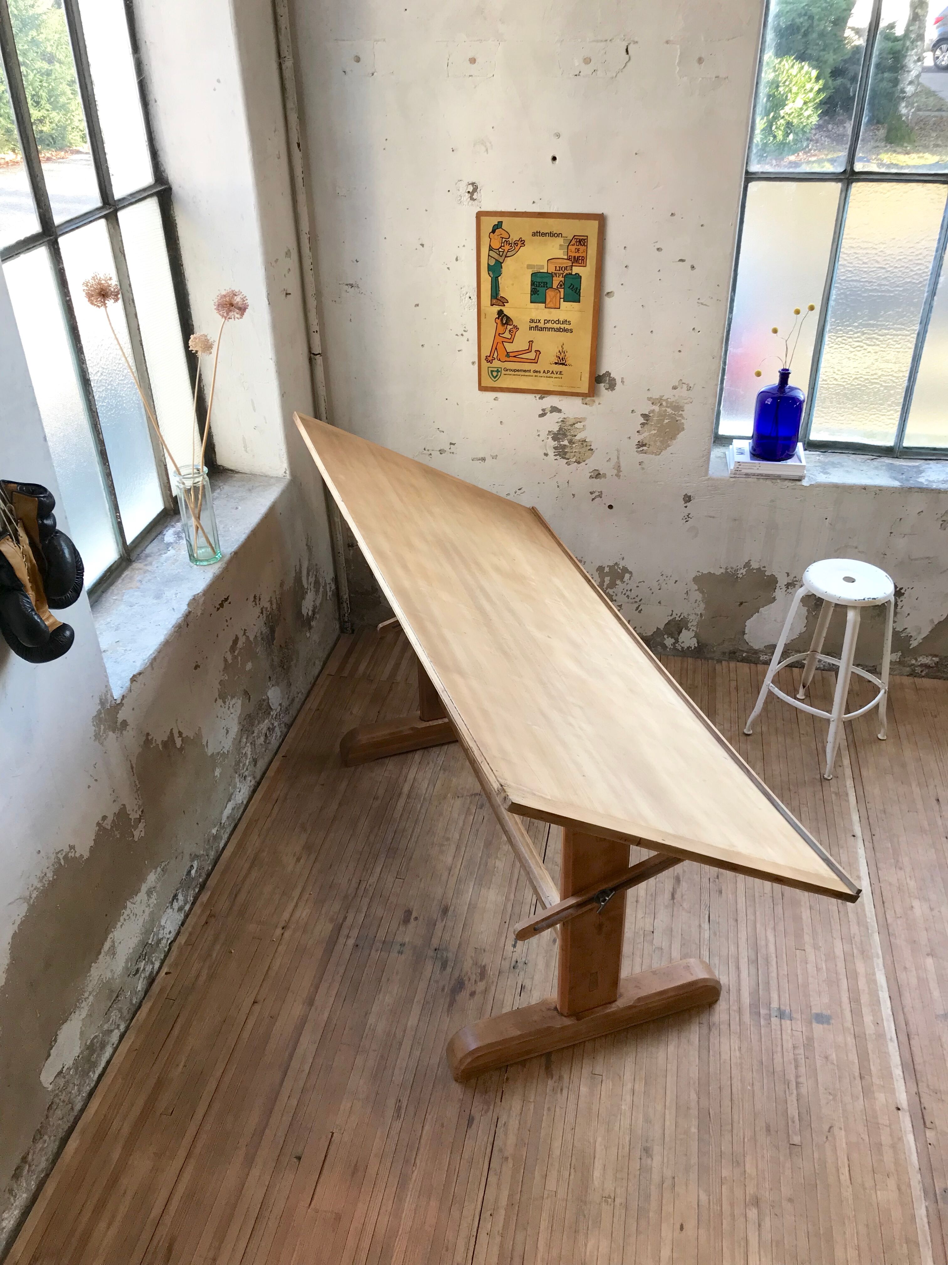 Architect wooden table