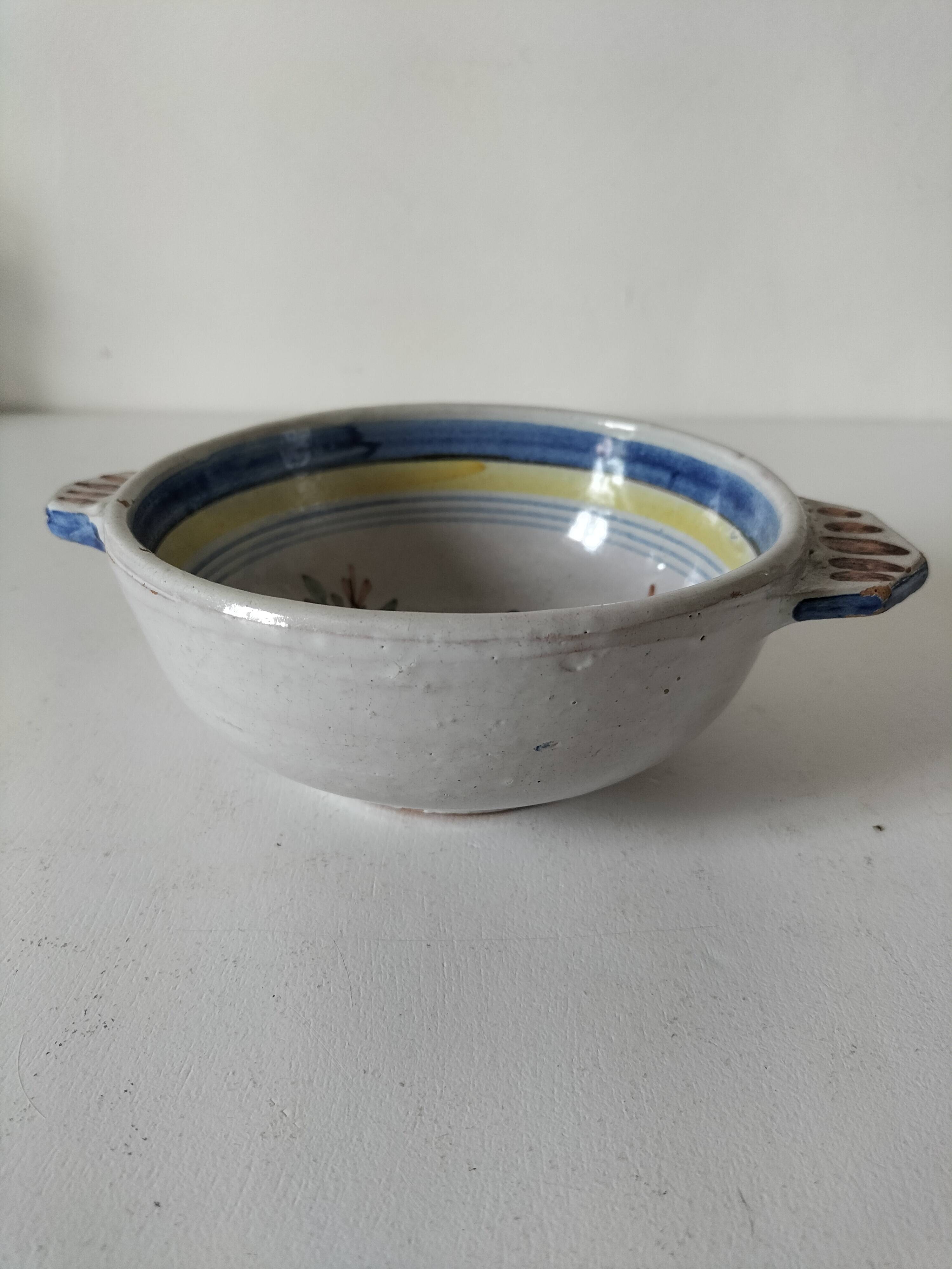 Hand-painted Breton bowl, 1920s