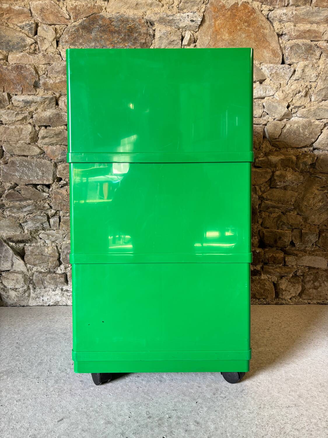 Architect's rolling cart by Giovanni Pelis for Stile Neolt 1970
