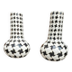 2 x Pied de poule vases / 1980s