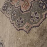 Oushak runner turkish hand knotted distressed rug 2'6" x 11'5"