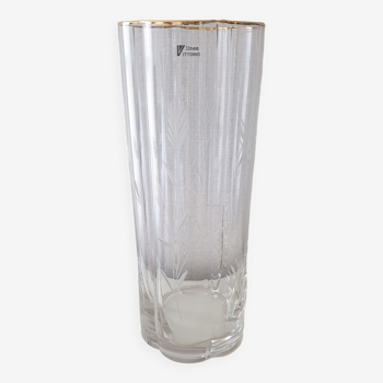 Vase vintage en cristal Vittorio