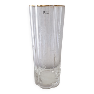 Vase vintage en cristal Vittorio