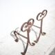 Wrought iron fireplace andirons