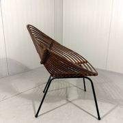 Rattan easy chairs by Rohé Noordwolde, Netherlands 1950-60’s