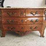Chest of drawers tomb 1950's style louis xv inlaid