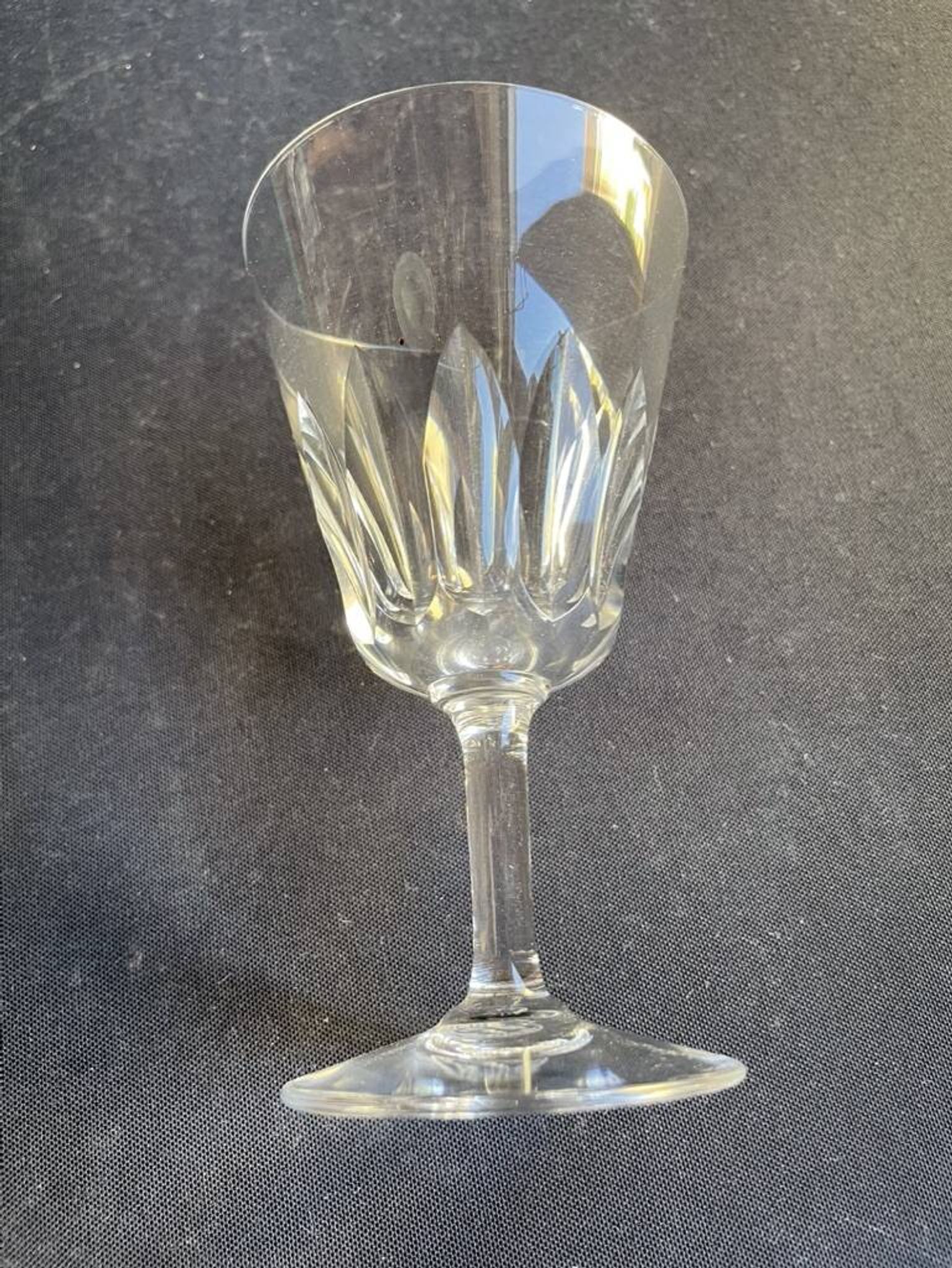 6 verres à vin baccarat service côte d’azur -taille n°3 - estampillés
