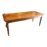 Farm table with turned legs