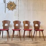 Set of 4 Gentiane bistro chairs by Baumann