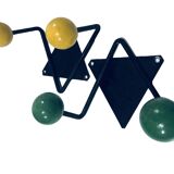 Vintage Coat Racks • Wrought Iron & Wood • 1950