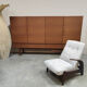 Danish vintage Scandinavian teak highboard XL