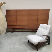 Danish vintage Scandinavian teak highboard XL
