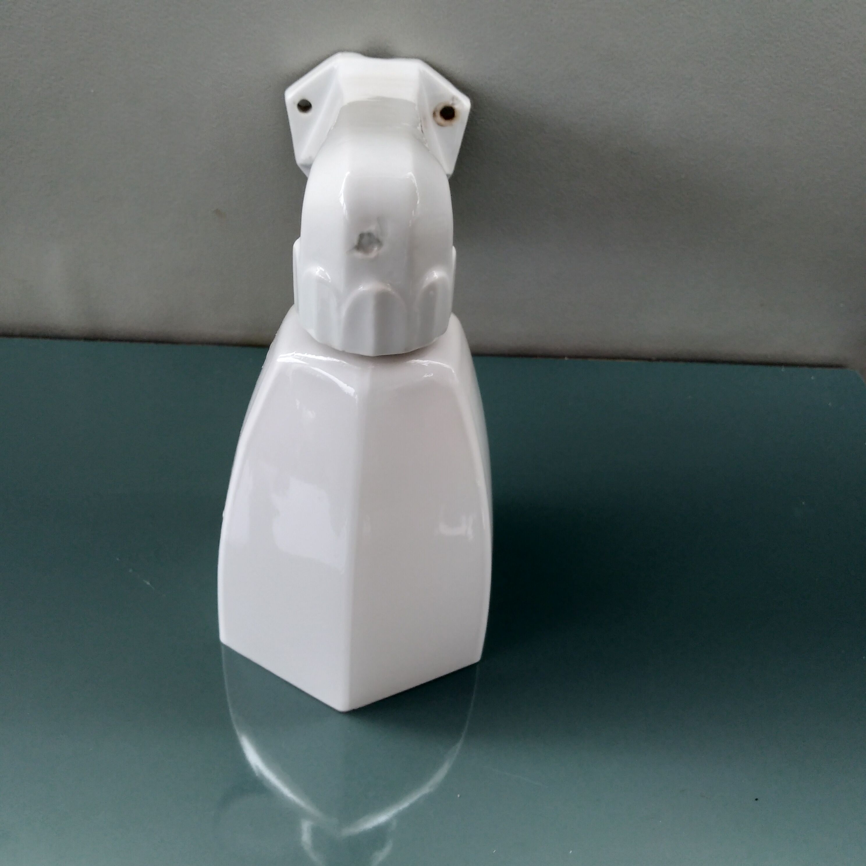 Art Deco white porcelain wall lamp