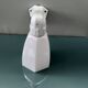 Art Deco white porcelain wall lamp