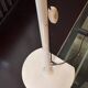 Arco Cut Floor Lamp Joe Colombo for Oluce White Chrome Vintage Design
