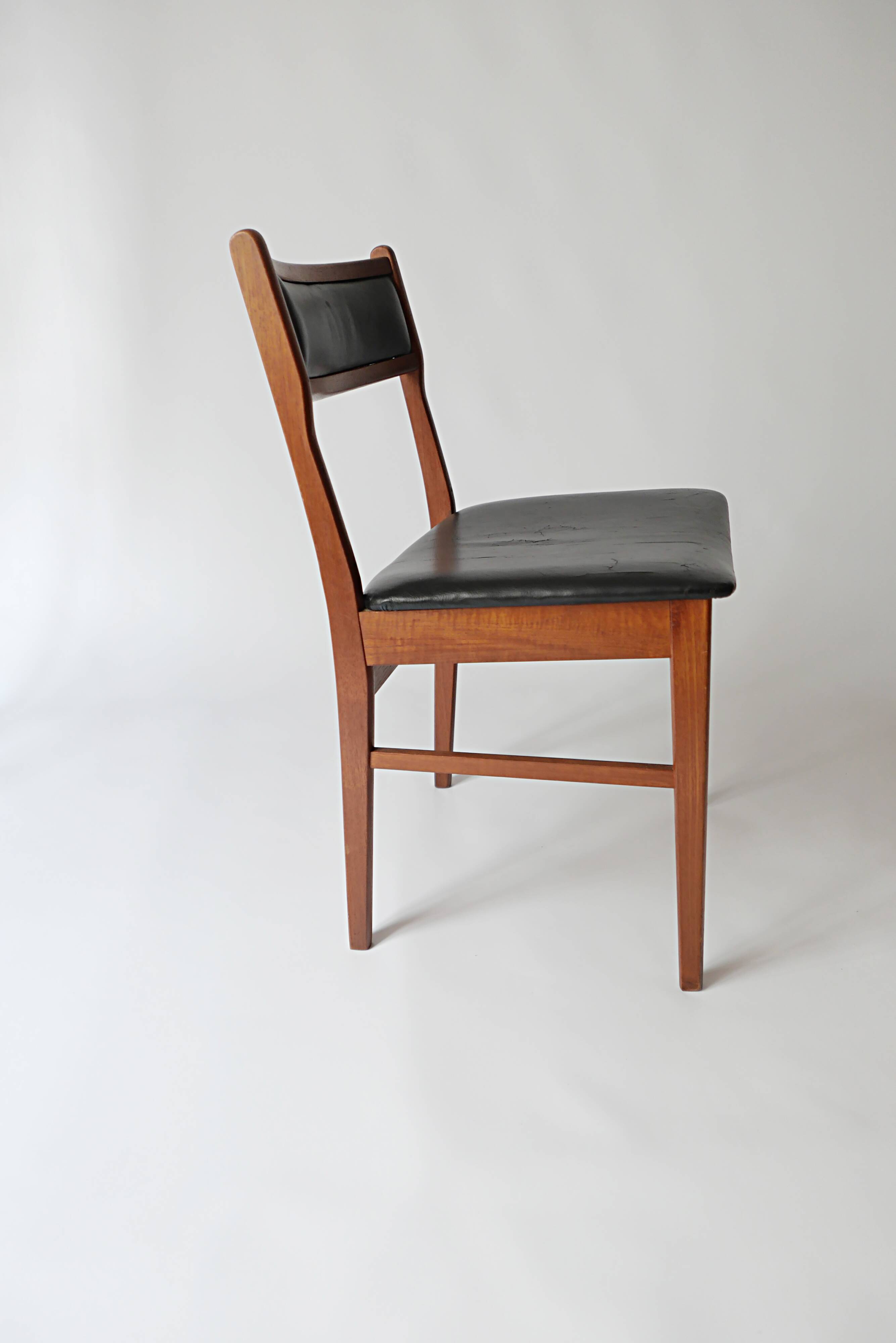 Pair of denmark chairs scandinavian design 1960s vintage 70s 1970s