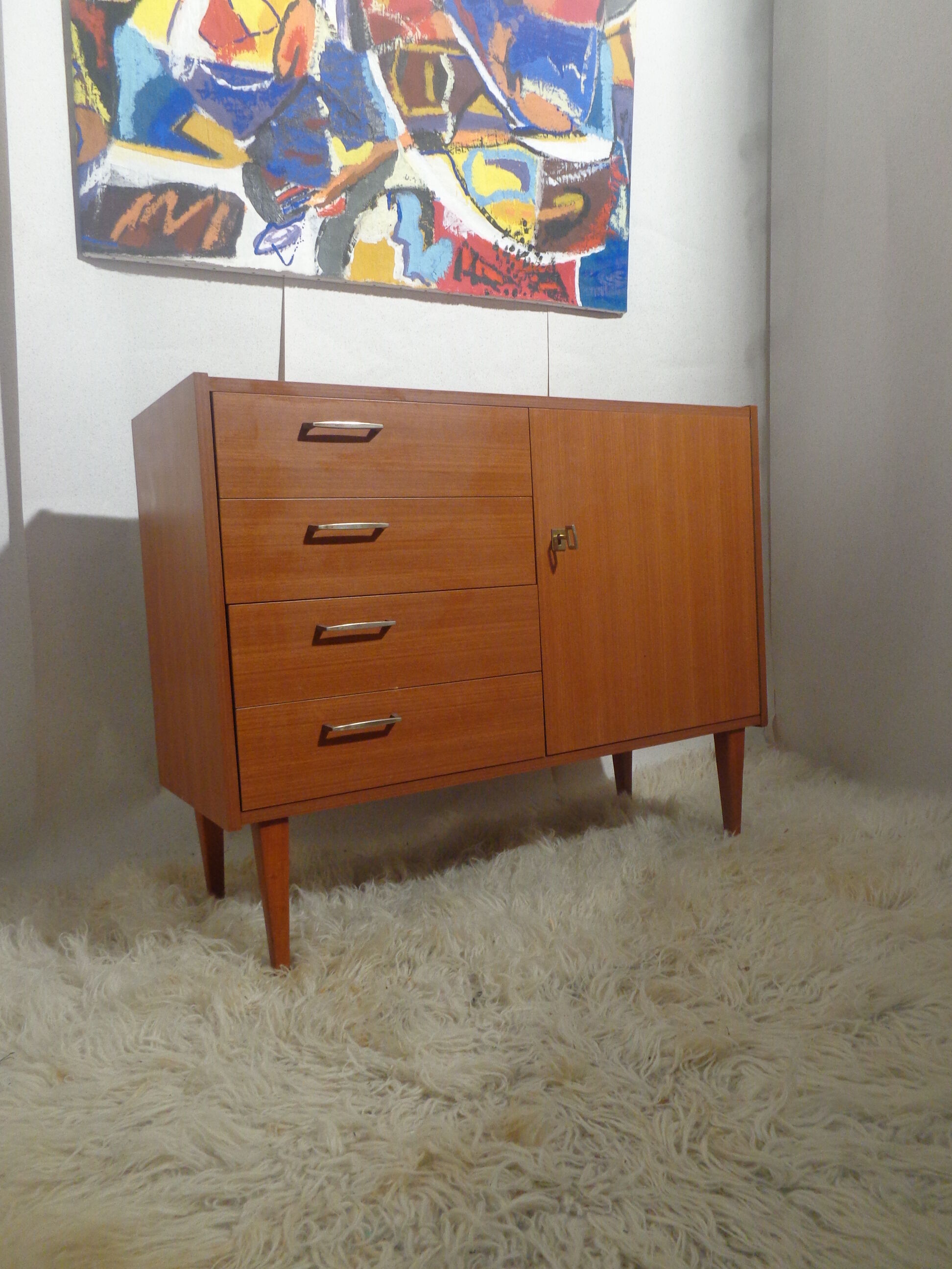 Chest of drawers Kunststoff 3K Möbel Shonheit from the 60s