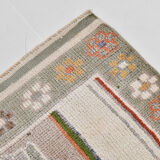 3x11 geometric oushak runner rug,97x348cm