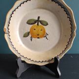 Antique hand painted French plate, Nevers ceramics, 18th century