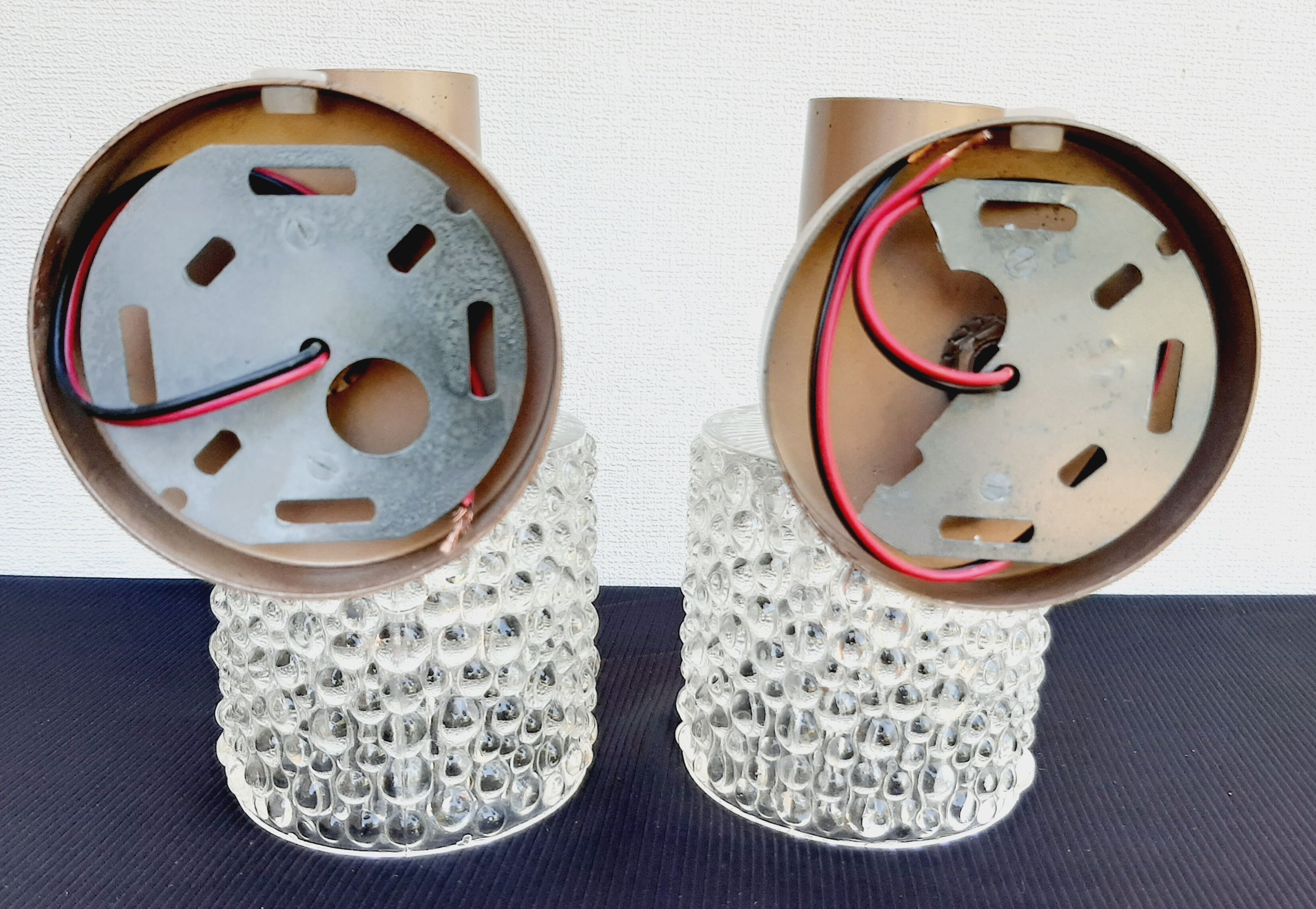 Pair of RAAK wall lamps after J.W. Bosman