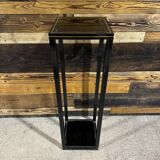 Metal and glass column by Pierre Vandel