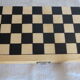 Jeu dame et backgammon de voyage bois