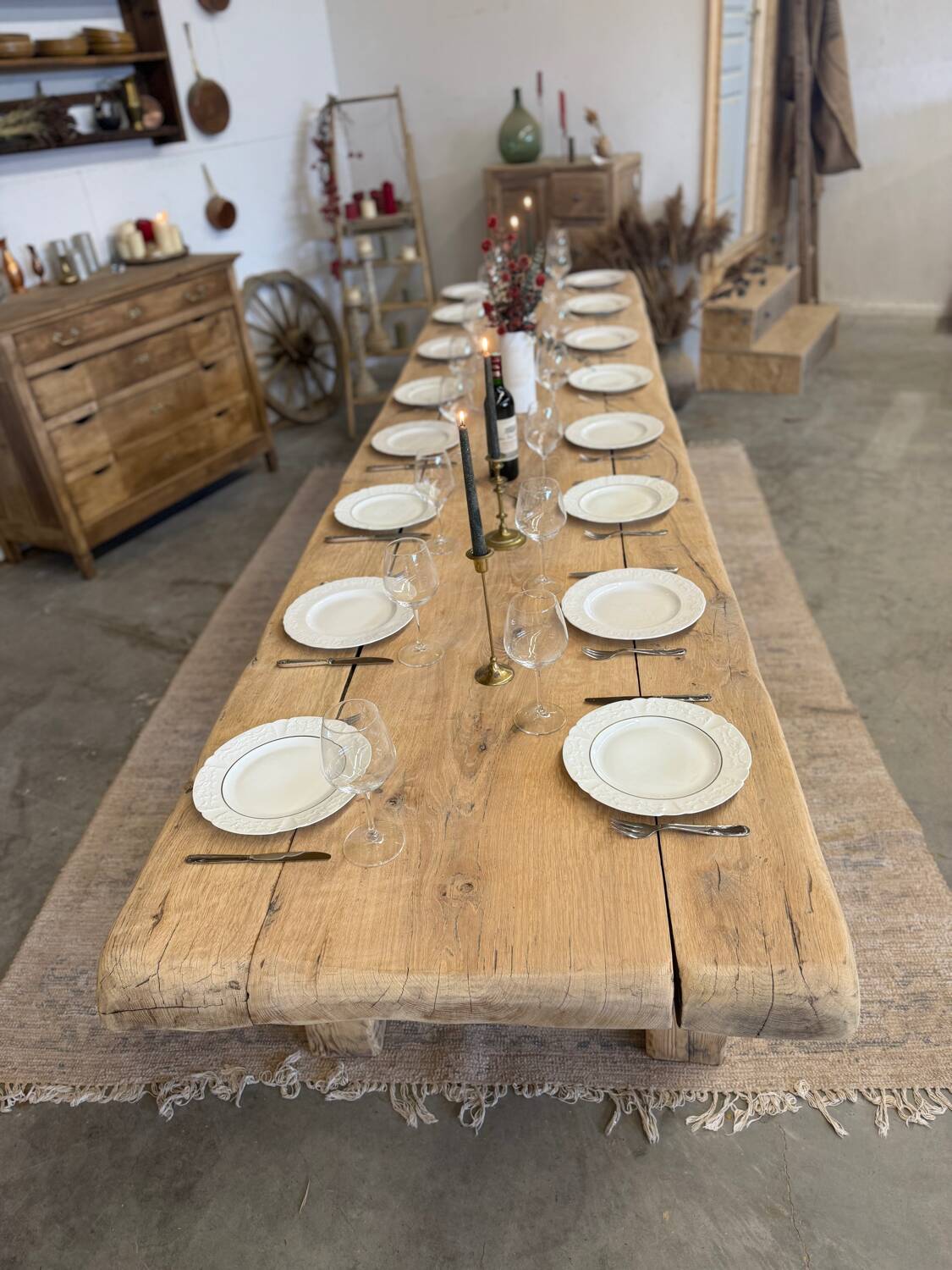 Very large renovated farmhouse table