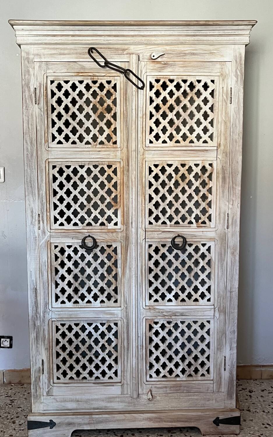 Handcrafted wooden cabinet