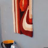 Tapis mural moderniste année 70 vintage