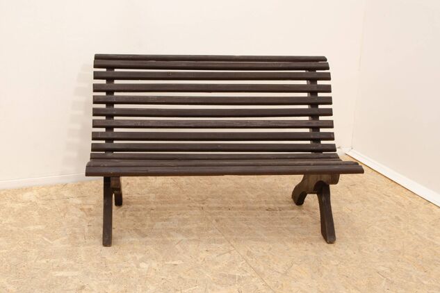 Vintage Garden bench, 1980s, Czechoslovakia