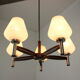 Mid-century big German chandelier, 1970's.