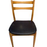 Set of six wooden chairs