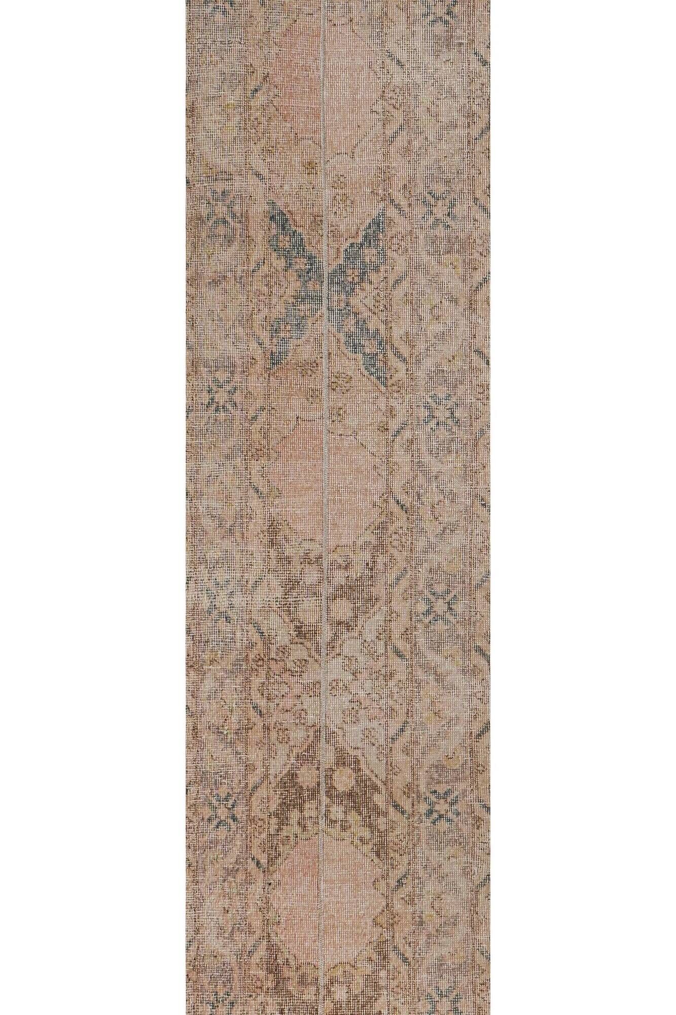 Vintage Turkish hallway rug 56x396 cm