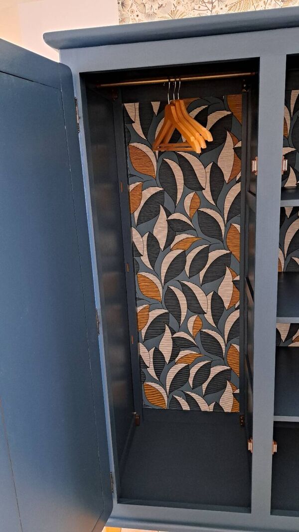Armoire penderie bleu ganne