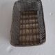 Silver metal basket and bottle holder