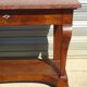 Console époque Restauration, style  Charles X en noyer avec marbre griotte