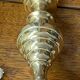 Pair of solid brass candlesticks, Georgian style