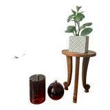 Vintage wooden side table / stool