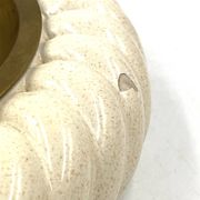 Tommaso Barbi, cream ceramic ashtray / vide poche, B Ceramiche, ca. 1970