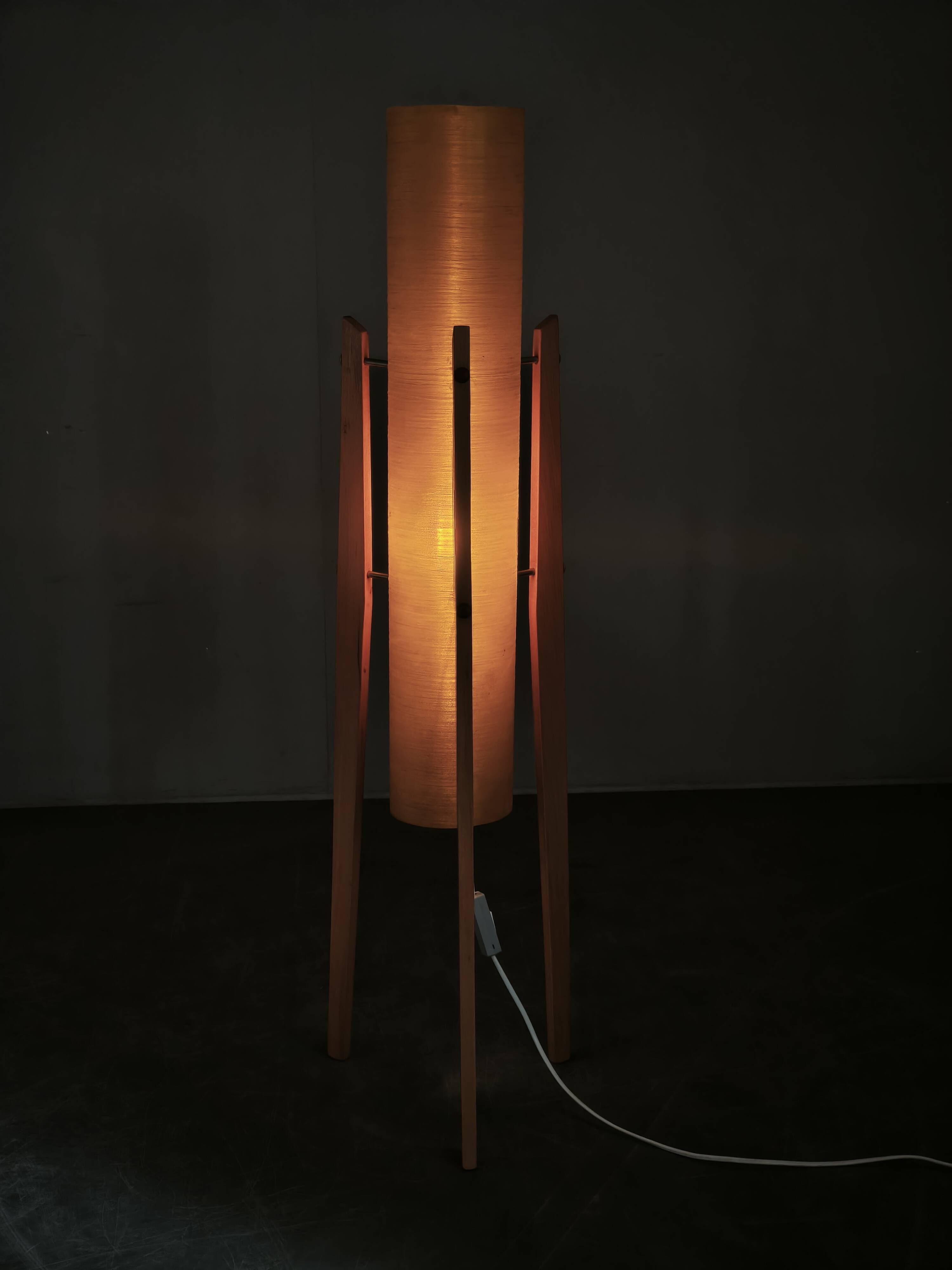 1960s Czechoslovak Space Age Rocket Floor Lamp