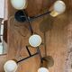 Suspension B Lux black and gold in brass
