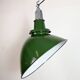 Large Industrial Green Enamel Factory Pendant Lamp from Benjamin, 1960s