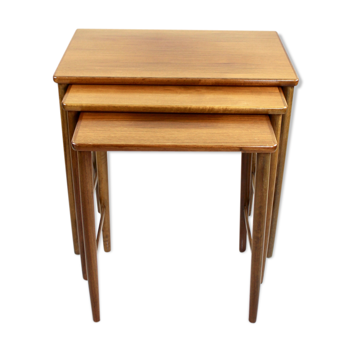 Mid Century Nesting Table by Opal, Set of 3, Walnut furniture