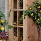 Vintage wooden workshop display case “Catherine”