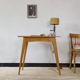 Vintage desk with compass legs, 1960s
