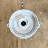 Vintage White Porcelain Ceiling Light, 1970s