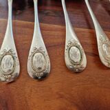 Christofle - Set of 11 Fidélio baguette table spoons in silver-plated metal