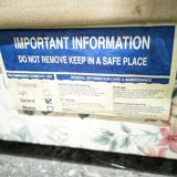 Vintage floral ottoman