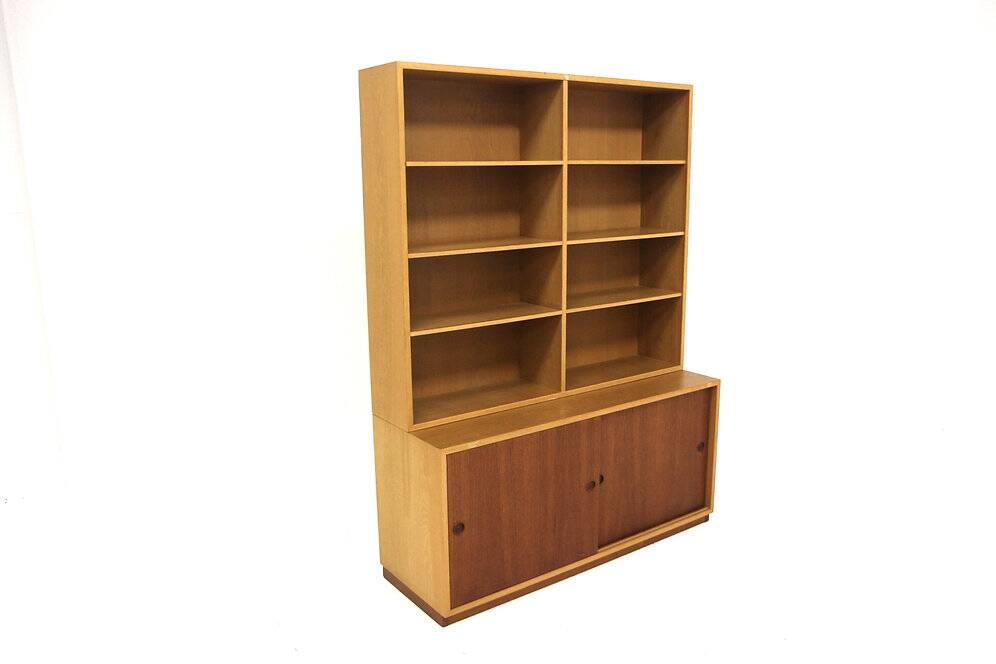 Bibliothèque scandinave "Öresund" en chêne, Børge Mogensen, Suède, 1960