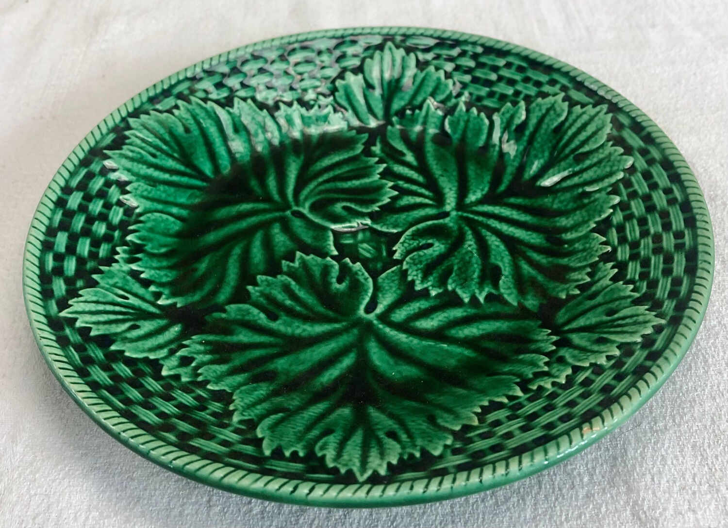 4 plates barbotine Gien